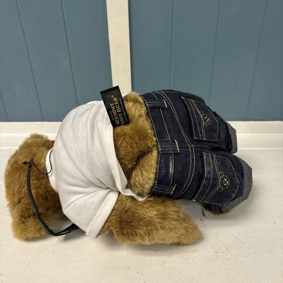 Vermont Teddy Bear Cool Guy Bear w/ Sunglasses, Jeans & LOVE TATTOO valentine's - Picture 8 of 9